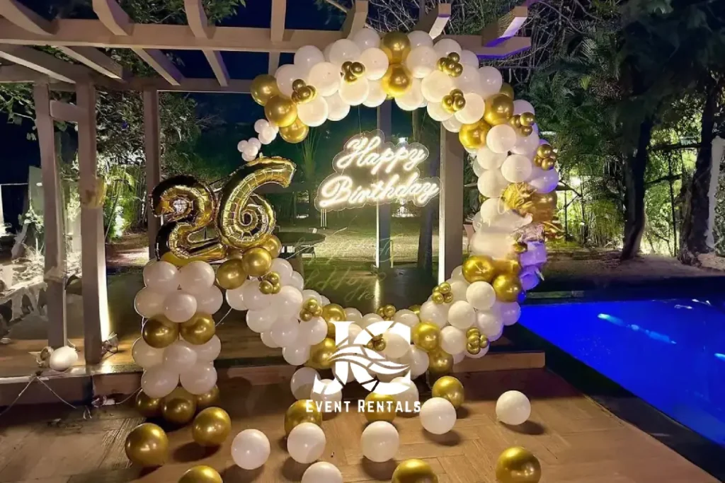 Golden Balloons Decoration (1)
