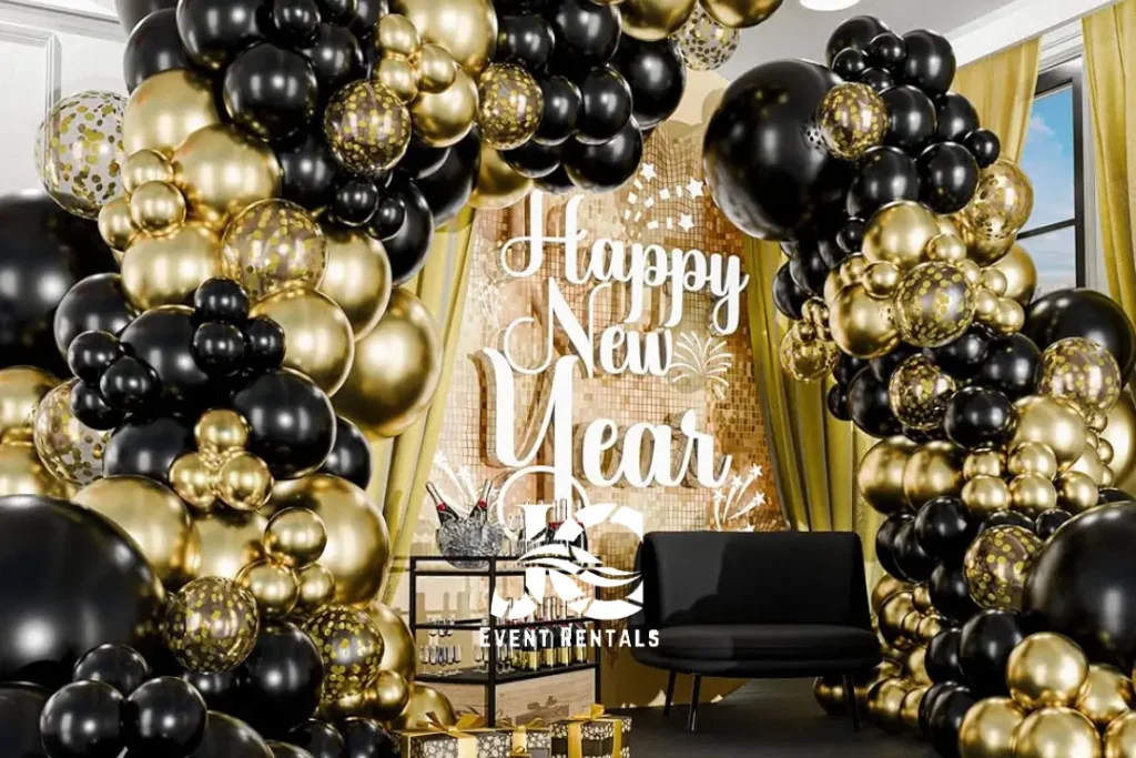 Golden Balloons Decoration (3)