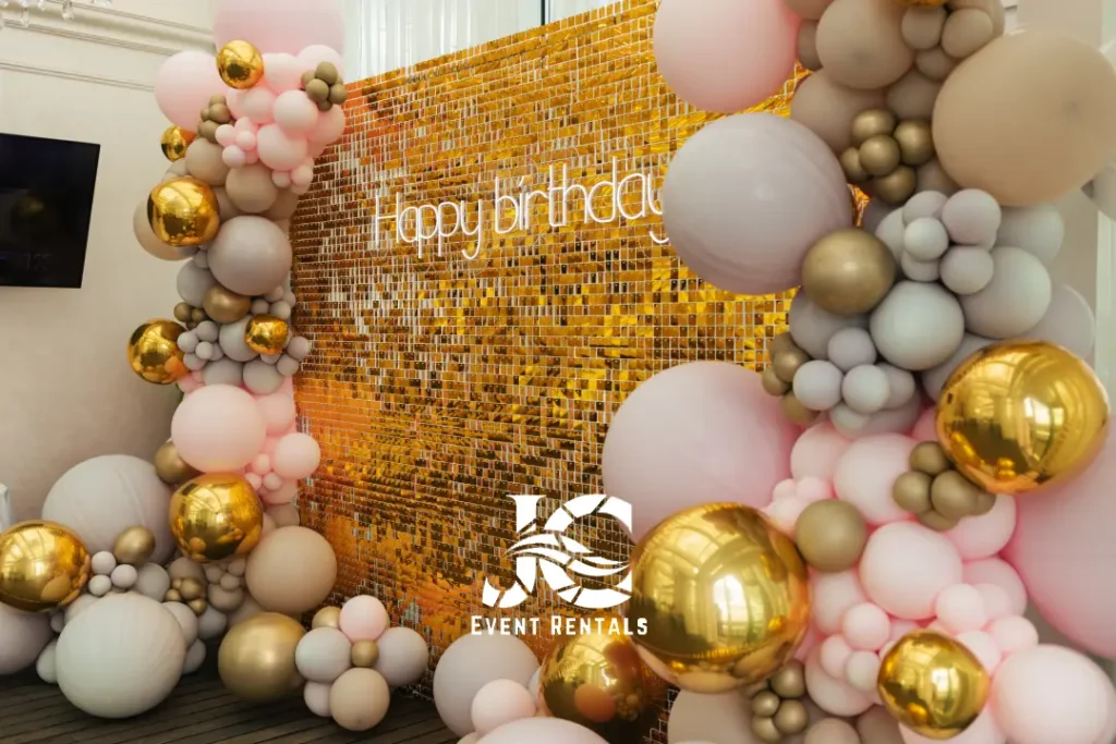 Golden Balloons Decoration (4)