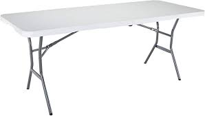 Six Foot Long Plastic Table