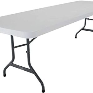 Eight foot long plastic tables