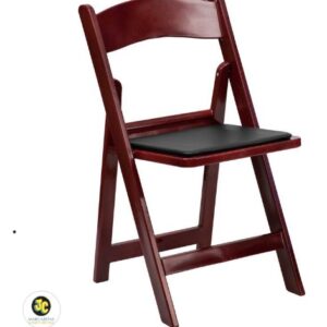 Padding Folding Chair Mahogany