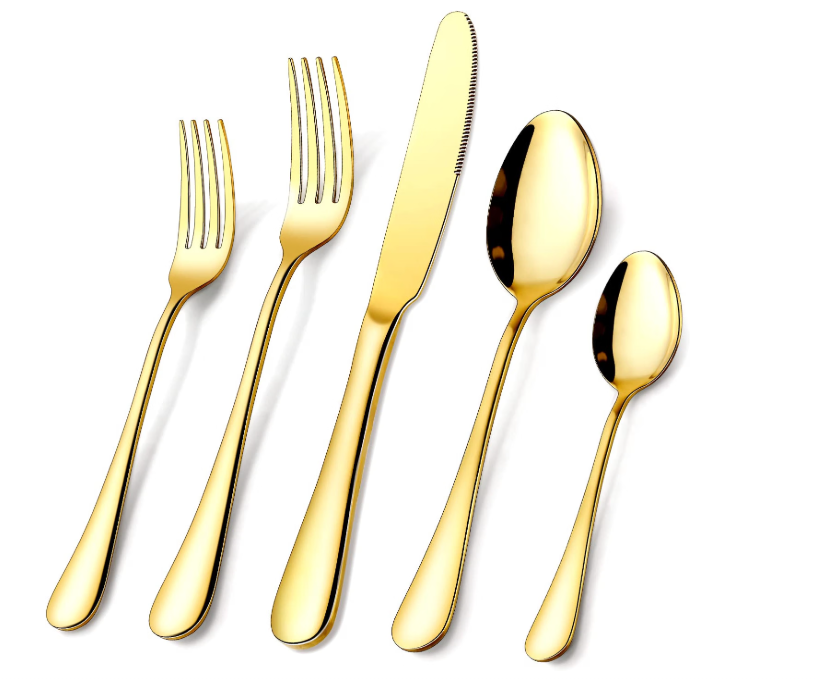 Gold Flatware Set